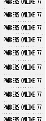 PARKERSONLINE Printed Iron On Name Tapes Labels School, Care Home, Army (50)