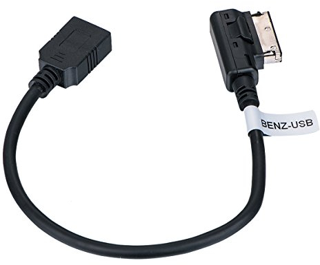 Media Interface Cable Compatible with Mercedes Benz 2010-2016 USB Female Flash Drive C/E/GLK/CLS/GL/S/ML/SLK MMI Socket