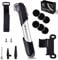 VeloChampion Mini-Fahrradluftpumpe für alle Ventile. Kleines, leichtes, kompaktes All-Bike, Presta, Schrader, Dunlop-Ventil, kompatibel mit Mountainbike, Rennrad, BMX (Legierung 7 + Reparaturflicken)