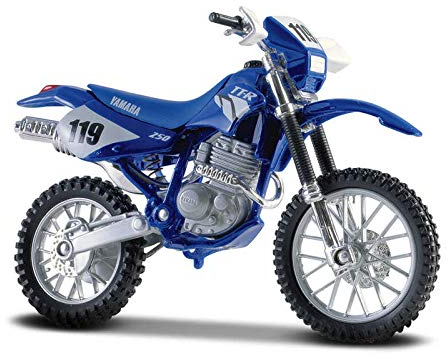 Maisto YAMAHA TT-R 250 Motorbike - 1;18 Scale - Incredibly Detailed Die-Cast Replica Collectible Model Motorcycle, Blue