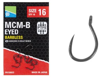 Preston Innovations MCM-B Eyed Barbless Hooks