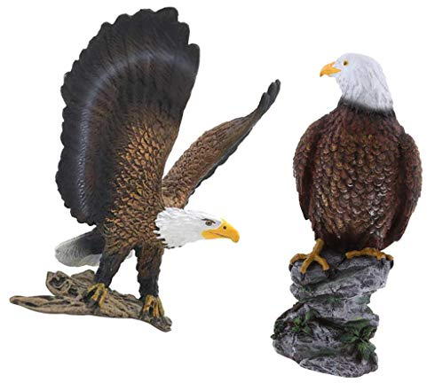 Tubayia 2 Stück Eagles Figur Statue Garten Landschaft Dekofigur für Haus Garten Rasen Dekoration