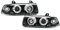 DM Autoteile Angel Eyes Scheinwerfer Black passt für E36 alle Modelle Coupe Cabrio 90-99