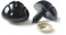 Sadingo Teddynasen in Schwarz | 23 x 17 mm - 25 Stück, Teddy-Nasen aus Hartplastik Acryl mit Unterlegscheiben, Sicherheitsnasen, Teddy selber basteln, DIY-Teddy, DIY-Plüschtiere, DIY-Kuscheltiere
