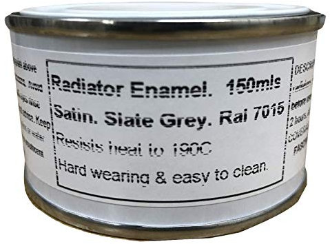 1 x 150ml Slate Grey RAL 7015 Heat Resistant Satin Radiator Paint