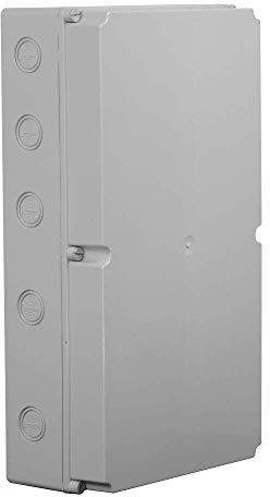 Ewh-Shop TP electric IP67 Kunststoff Industriegehäuse/Verteilerkasten/Leergehäuse (300 x 540 x 150 mm, ohne Transparentdeckel) mit 4 Verschlussstopfen und 3 Stufennippeln (IP44)