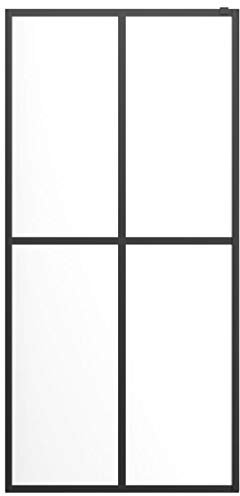 Doneioe Paroi de Douche familiale en Verre trempé Pratique, paroi de Douche de Salle de Bain de Style Moderne (116-118) x 190 cm (Largeur x Hauteur) -Style 2