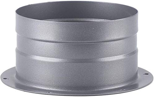 4 Inch Metal Straight Flange Connector, Ventilation Pipe Connector Wall Air Tube Hose Flange Adapter for Duct Fan Kitchen Air Vent Exhaust Ventilator Range Hood (4)