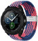 Niboow 22mm Cinturino per Xiaomi Watch 2 Pro/WatchS1 Active/Mi Watch, Nylon Intrecciato Cinturini per Samsung Galaxy Watch 3 45mm/Galaxy Watch 46mm/Gear S3 Frontier/S3 Classic/Gear S-Blu Rosa