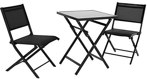 Doppler Expert Balkonset 3 TLG. Grau zusammenklappbar