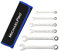MichaelPro MP001121 Ringmaulschlüssel-Satz mit Ratschen, metrisch, 6-teilig, 8,10,12,13,17,19mm, Maulschlüssel mit Rolltasche