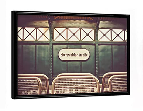 artboxONE Poster mit schwarzem Rahmen 18x13 cm Städte/Berlin Eberswalder - Bild S-Bahn Retro S-Bahn