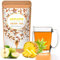 BODYBLOOMS® Tisana da bere effetto drenante forte e dimagrante, con ananas mela calendula e fiori di sambuco a pezzi, sgonfiante, gusto naturale, 100g