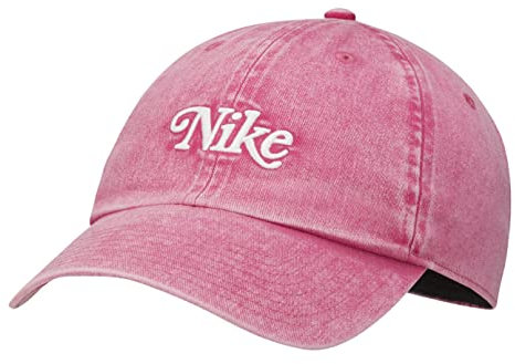 Nike Cappello da golf regolabile Heritage 86 Washed Strapback per adulti, Rosa, Taglia unica