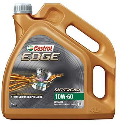 CASTROL Motoröl 10W-60 EDGE Synthetiköl Motor Öl ACEA A3/B3 ACEA A3/B4 API CF API SN 4L Kompatibel mit VW Golf 4 Schrägheck 1J1 Golf 5 Schrägheck 1K1 POLO 9N TOURAN 1T1, 1T2, BMW 3 Limousine E90