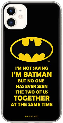 ERT GROUP Handyhülle für iPhone 11 Original und offiziell Lizenziertes DC Muster Batman 053 optimal an die Form des Handy angepasst, hülle aus TPU