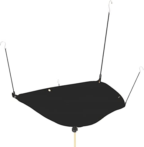 Tredre Ceiling Leak Diverter Drain Tarp, Heavy Duty 420D Oxford Fabric Roof Ceiling Leak Drip with 10ft Drain Hose, Black, 10' x 10'