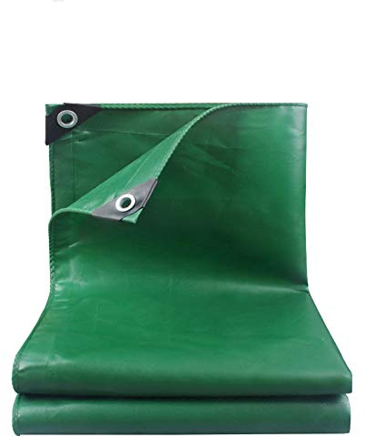 Tarps Tiedowns Umbrella Gazebo Windproof UVproof PVC Coated Cloth Outdoor Pond Truck Car Insulation Rainproof (Color : Green, Size : 2 * 3)