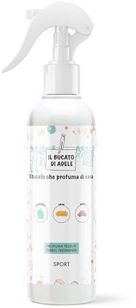 IL BUCATO DI ADELE il bucato che profuma di casa | Deodorante Tessuti Spray, Fragranza Sport, Formato 250 ml