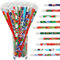 LATERN 100 Pièces Crayons de Noël avec Gommes, 10 Styles Dessin Animé Bonhomme de Neige Bas Père Noël Renne Arbre Noël Assortiment de Crayons en Bois pour Noël Cadeaux de Fête (19 x 0,8cm)