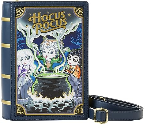 Loungefly Disney Hocus Pocus Book Crossbody Geldbörse, Mehrfarbig/Meereswellen (Ocean Tides), Einheitsgröße