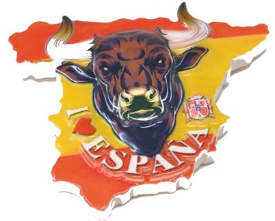 Toro - I Love Spain Imán para Nevera, Toro, Escudos, Bandera de España, Recuerdo