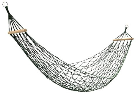 Strong Thick Nylon Rope Hammock Travel Hanging Swing Bed Portable Outdoor Camping Hammock Mesh Sleeping Bed Swing Nylon Rope Mesh Hammock