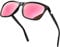 KANASTAL Pink Sunglasses Womens Mirrored Polarised Mens Fuchsia Sun Glasses Ladies Square Retro Vintage Spring UV400 Protection - Black Frame Pink Lens