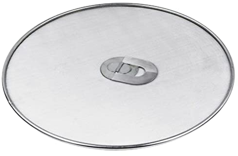 IUNSER Air Fryer Oil Screen Accessories General Splash Cover Splash Screen Pan Cover Stainless Steel Oil Screen Filter Air Fryer Tray for Ge Oven (Silver, One Size)
