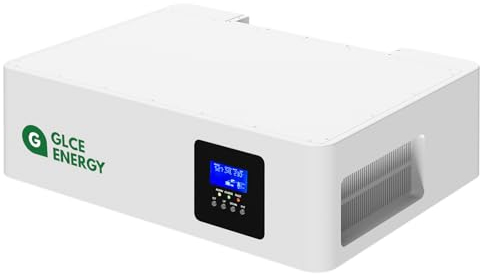 GLCE ENERGY Stacked Off Grid Inverter, All-In-One Solar Charge Inverter. 5.12Kw Inverter fur 48V 100Ah/200Ah/300Ah/400Ah LiFePO4 Lithium Batterie