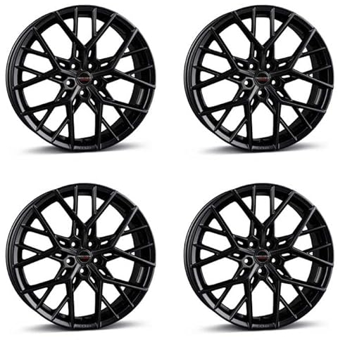 4x Borbet Felgen BY 8.5x19 ET30 5x112 black matt kompatibel mit Mercedes C CL CLC CLK CLS E EQA EQB GLA GLB GLC S SL SLC SLK