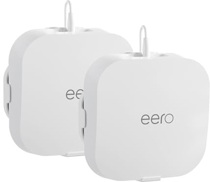 HomeMount eero Wall Mount Bracket for eero Pro 6/ Pro 6e, 1 Pack | Secure screw-in fixing, 360° boosts WiFi signal coverage, Hidden cable management hides wires neatly, Easy to remove