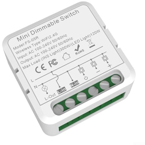 Smart Dimmer Switch Module for WiFi controlled For Zigbee LED Lights, Voice Control (Way Switch (Dimming))
