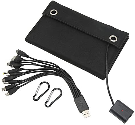 Panneau Solaire Pliable 25 W IP65 étanche Anti-oxydation avec Câble USB pour Caméras de Surveillance Ordinateurs Portables Cellule pour Téléphone Panneau Solaire Pliable Pliable