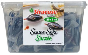 Siracuse Sauce soja sucrée dosette boîte 120 x 8 ml