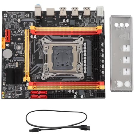 M.2 Placa Base Informática, DDR3 ATX X79-VG2 Placa Base para Juegos, 4 Tragamonedas de RAM, Capacidad de 128 GB, Overclocking, Inductor R80, Condensadores Sólidos, 6 USB2.0, 1