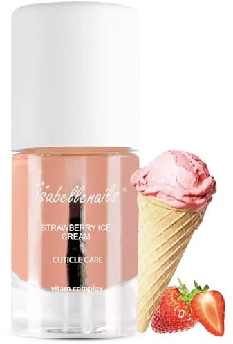 Isabellenails Cuticle Oil 7 ml - Nagelöl - Nagelöl Pflege für Nägel Nagelhaut - SPA - Vegan - Mit Mandelöl, Macadamiaöl, Vitamin E (7 ml, Erdbeereis)