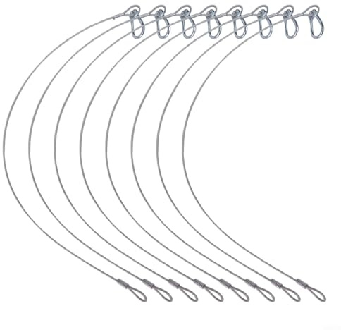 Sichern Sie Ihre Lichter mit 8 Sicherheits-Bond-Draht, 20 kg Kapazität, 700 mm robustes Kabel für Bühne und DJ
