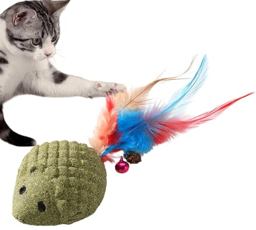 Générique Katzenspielzeug, interaktives Igelspiel für Tiere mit Schwanz und Glöckchen, stimulierendes Spielzeug für Katzen, für Zuhause, Outdoor, Training, Kratzer, Klettern