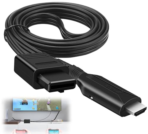 Ebksqs HDM1 Adapter Kabel Für N64 & SNES Konsolen - AV Zu HDM1 Konverter Mit Stromkabel