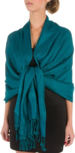 Sakkas 70 X 28 Paisley Selbst-Design Schal/Wrap/Stole - Sea Green