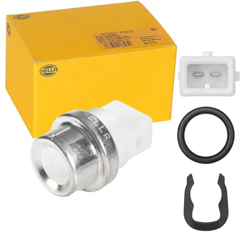 HELLA 6PT 009 107-601 Sensor, Kühlmitteltemperatur - 12V - 2-polig | Kompatibel mit: MITSUBISHI CARISMA, CARISMA Stufenheck, OPEL ARENA Combi, ARENA Kasten, RENAULT CLIO II, ESPACE III, KANGOO