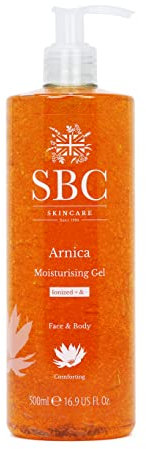 SBC Skincare Arnica Gel 500ml Fast Absorbing Vegan Arnica Montana Gel for Muscle Relief, Joint & Muscle Pain, Sports Recovery, Pre & Post Workout Massage, Tension & Fatigue Relief