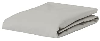 ESSENZA Spannbettlaken Satin Silver, 180x200 cm - 100% Baumwollsatin 220TC - Uni