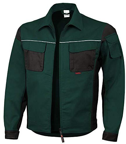 Qualitex Arbeitsjacke Professionell Pro MG 245 – mehrere Farbe Gr. XXL, Vert - Vert/Noir
