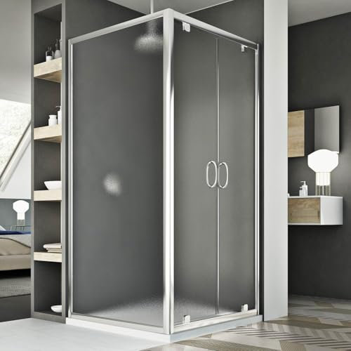 Cabine Douche 70x80 AP. 80 CM H185 granité C modèle Sintesi Duo 2 Portillons
