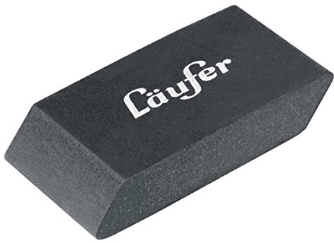 Läufer 69945 Noir Design-Radierer, Edel und funktionell, Schwarzer Radiergummi für Bleistifte und Buntstifte, Geschenkverpackung