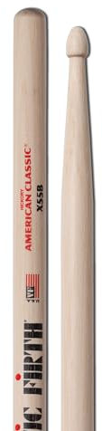 VIC FIRTH X55B Drum-Stick 5A American Classic-Serie, Hickory,Wood-Tip