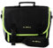 New TGC ® Messenger Style TGC Padded Carry Case Bag for the Bush DVD1205BUK 12PORTABLE SWIVEL DVD PLAYER (Jet Black & Electric Green Trims/Lining)