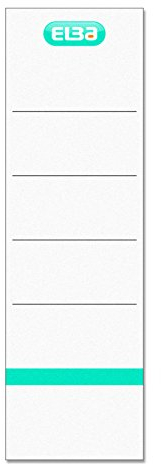ELBA 400039632 Rückenschilder 10er Pack breit selbstklebend 242 x 64 mm weiß